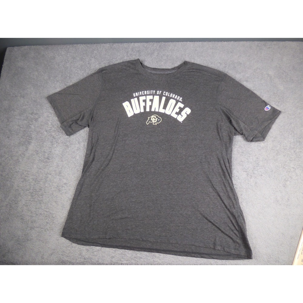 University of Colorado Buffaloes Gray T-Shirt Mens 2XL CU Buffs NCAA Champion